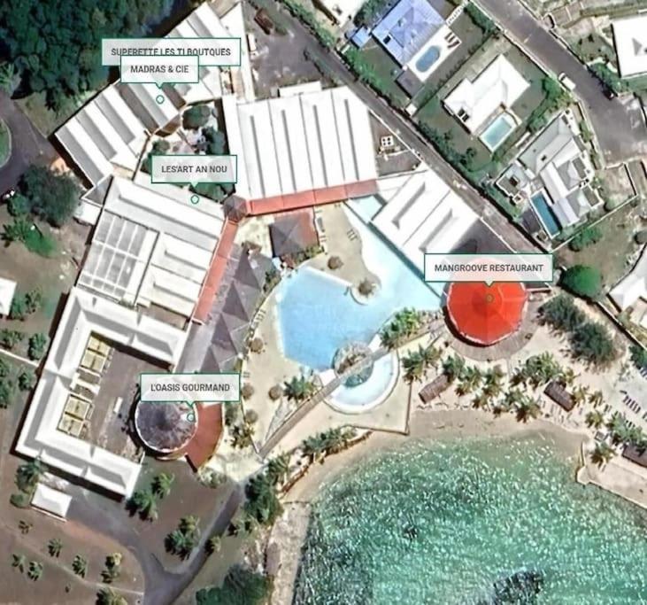 Studio Bord De Mer Avec Piscine - Le Manganao, Saint-Francois Eksteriør bilde